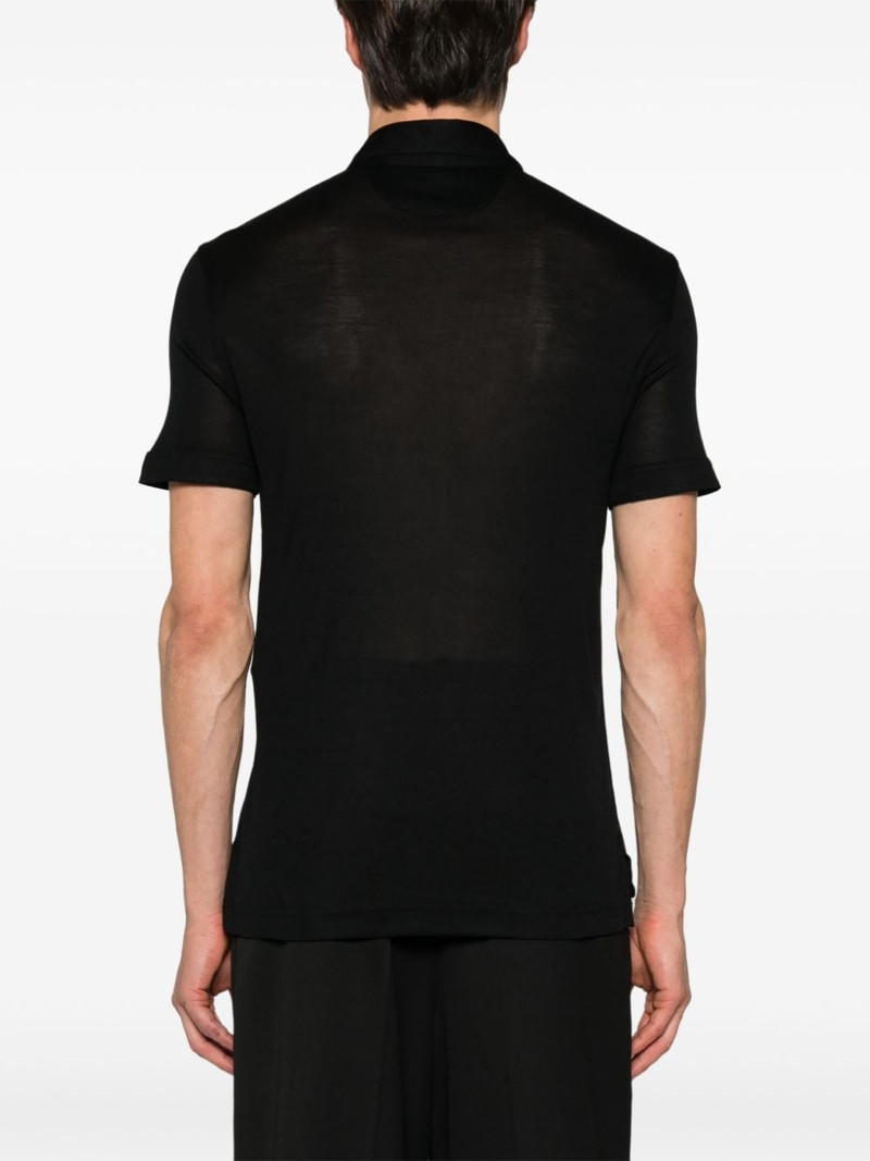 fine silk polo short 4