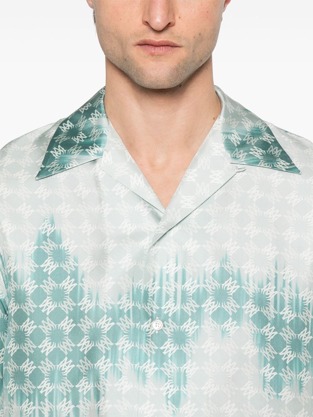 bleached-effect shirt - 5