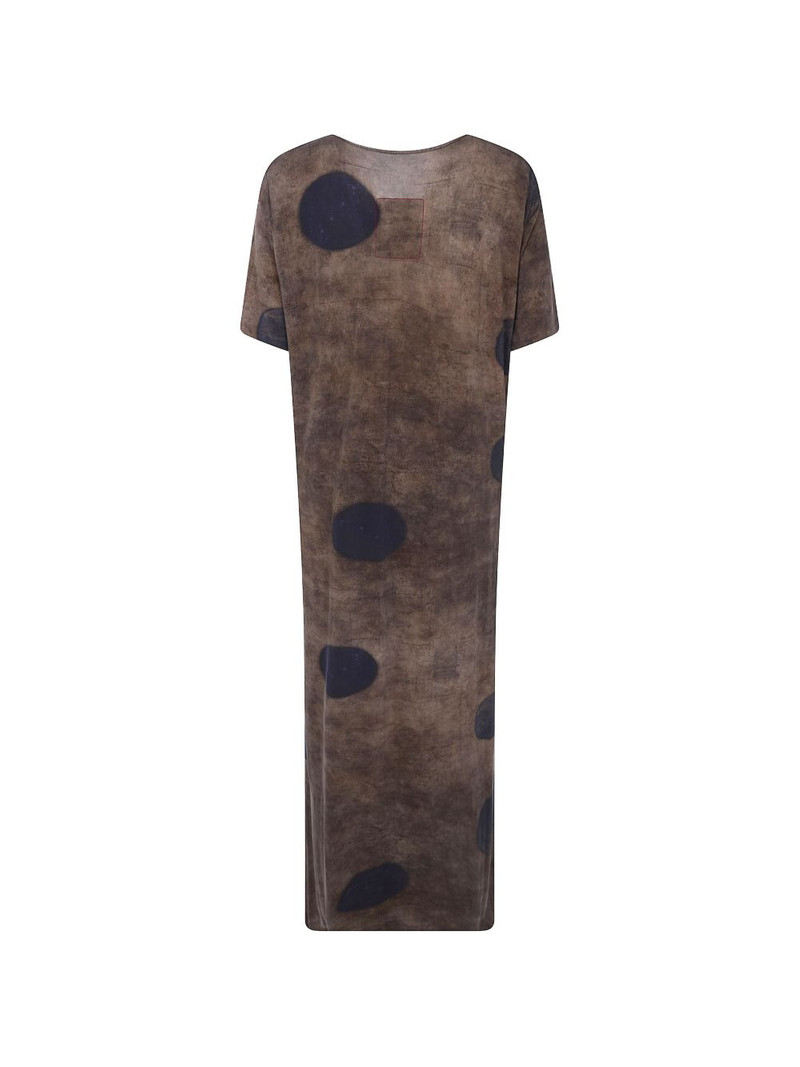 UMA WANG polka-dot print maxi dress outlook