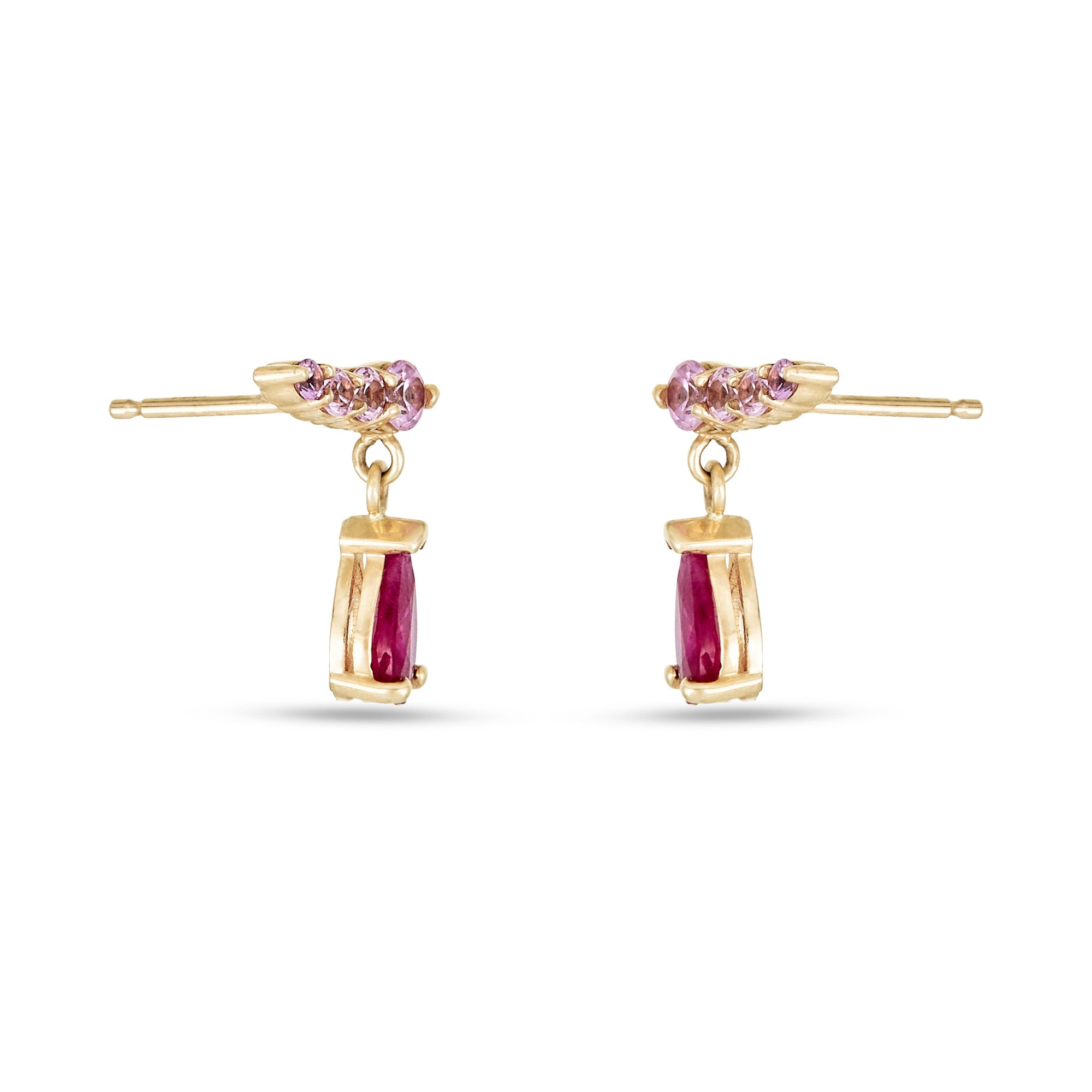 Pink Power Climber Earrings - 3