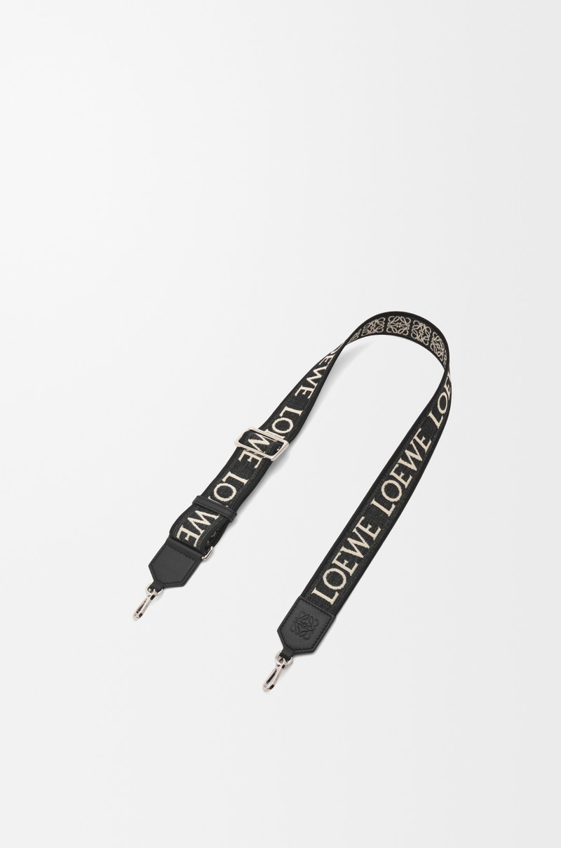 Anagram strap in jacquard and calfskin 1