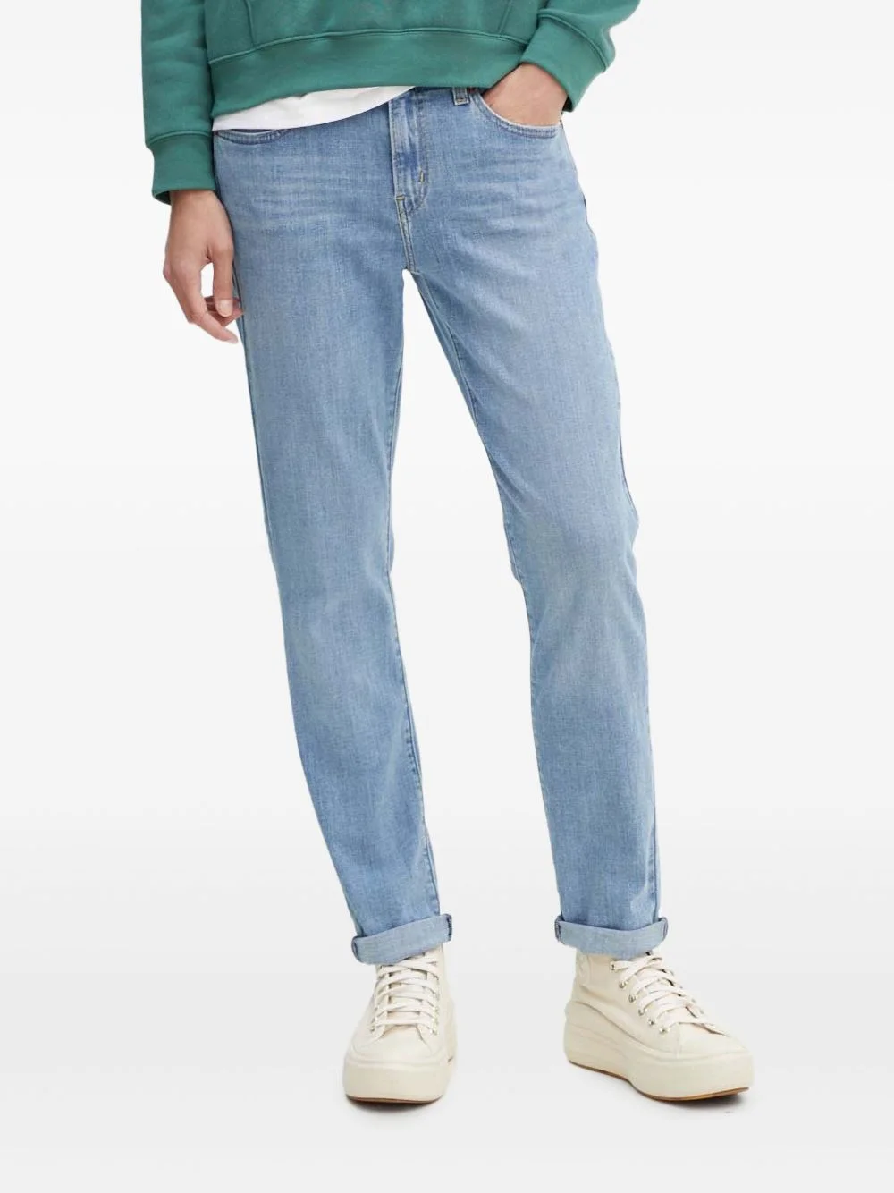 logo-patch jeans - 1