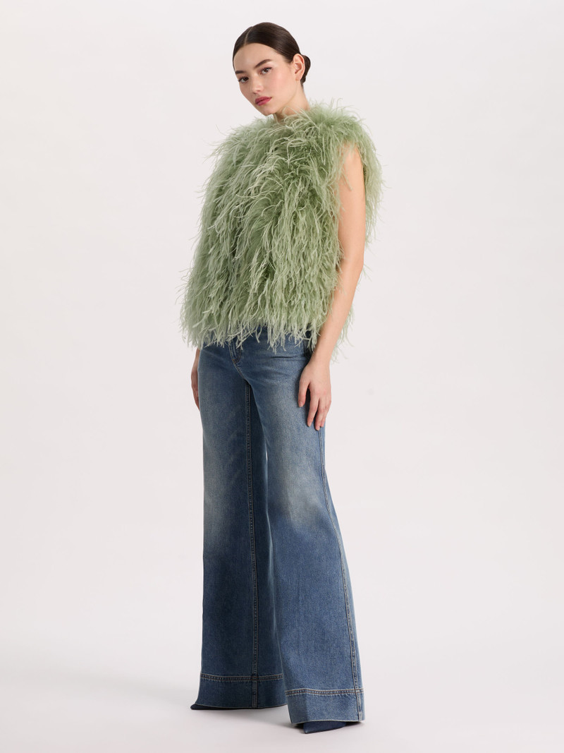 CHANDA FEATHERED VEST 1