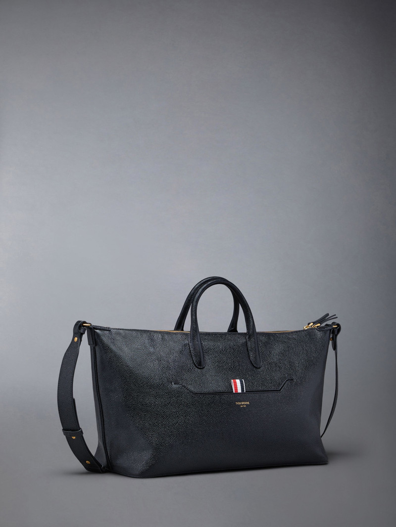 Thom Browne medium RWB stripe leather holdall outlook