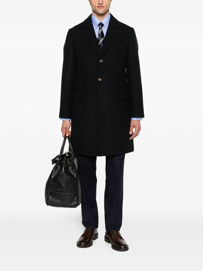 Brunello Cucinelli button-fastening patch-pocket coat outlook
