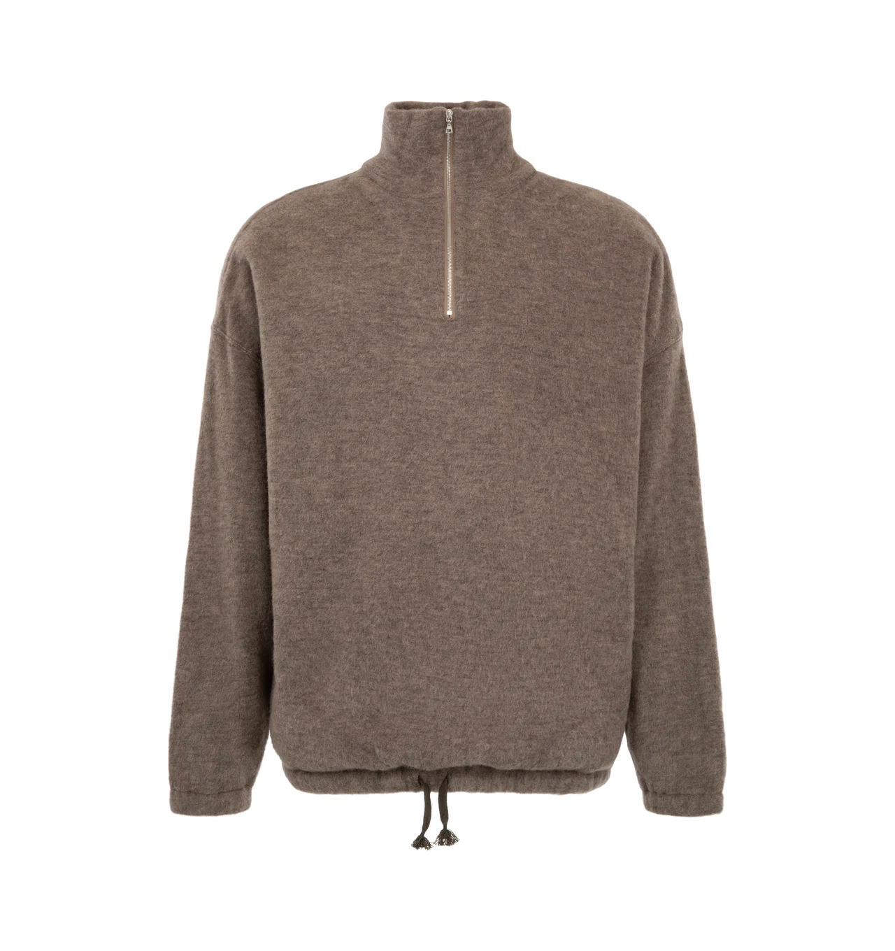 Silk Wool Fleece Pullover - 1