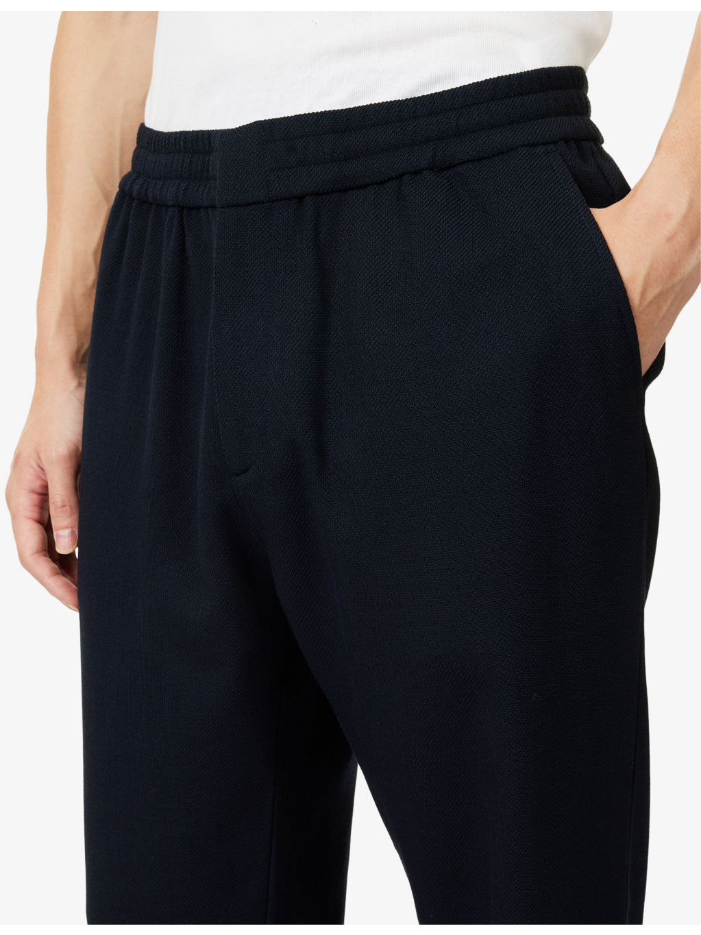 Drawstring Wool Trousers - 5