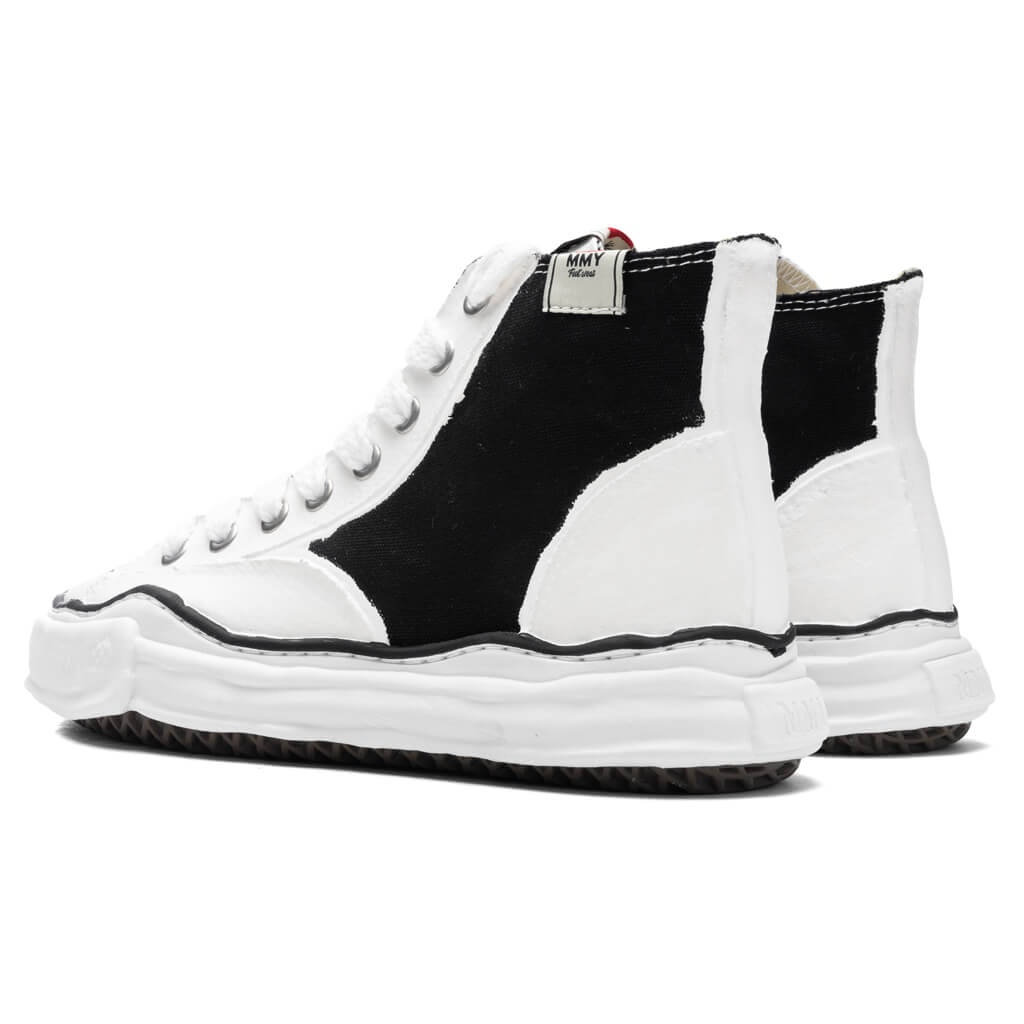 PETERSON HIGH OG SOLE RUBBER PAINTED CANVAS SNEAKER - BLACK/WHITE - 3