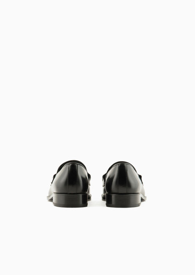 GIORGIO ARMANI Leather loafers outlook