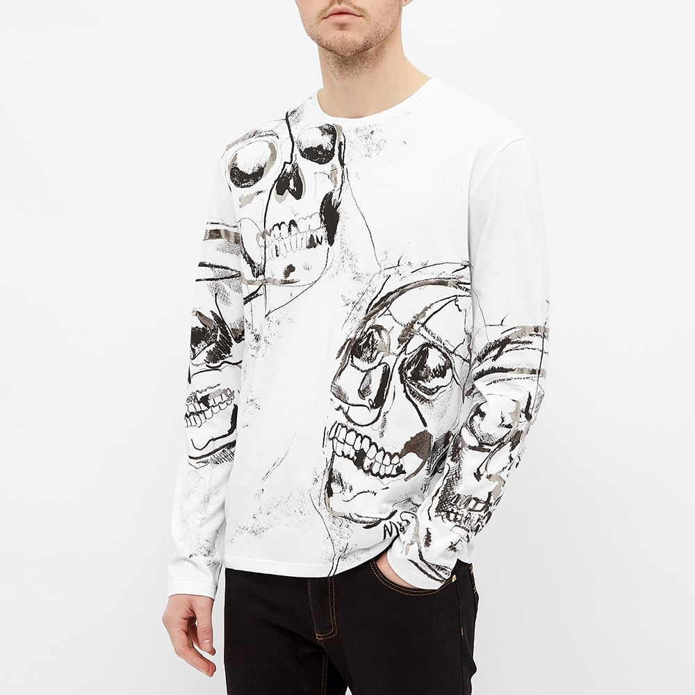 Alexander McQueen Long Sleeve Skull Print Tee - 4