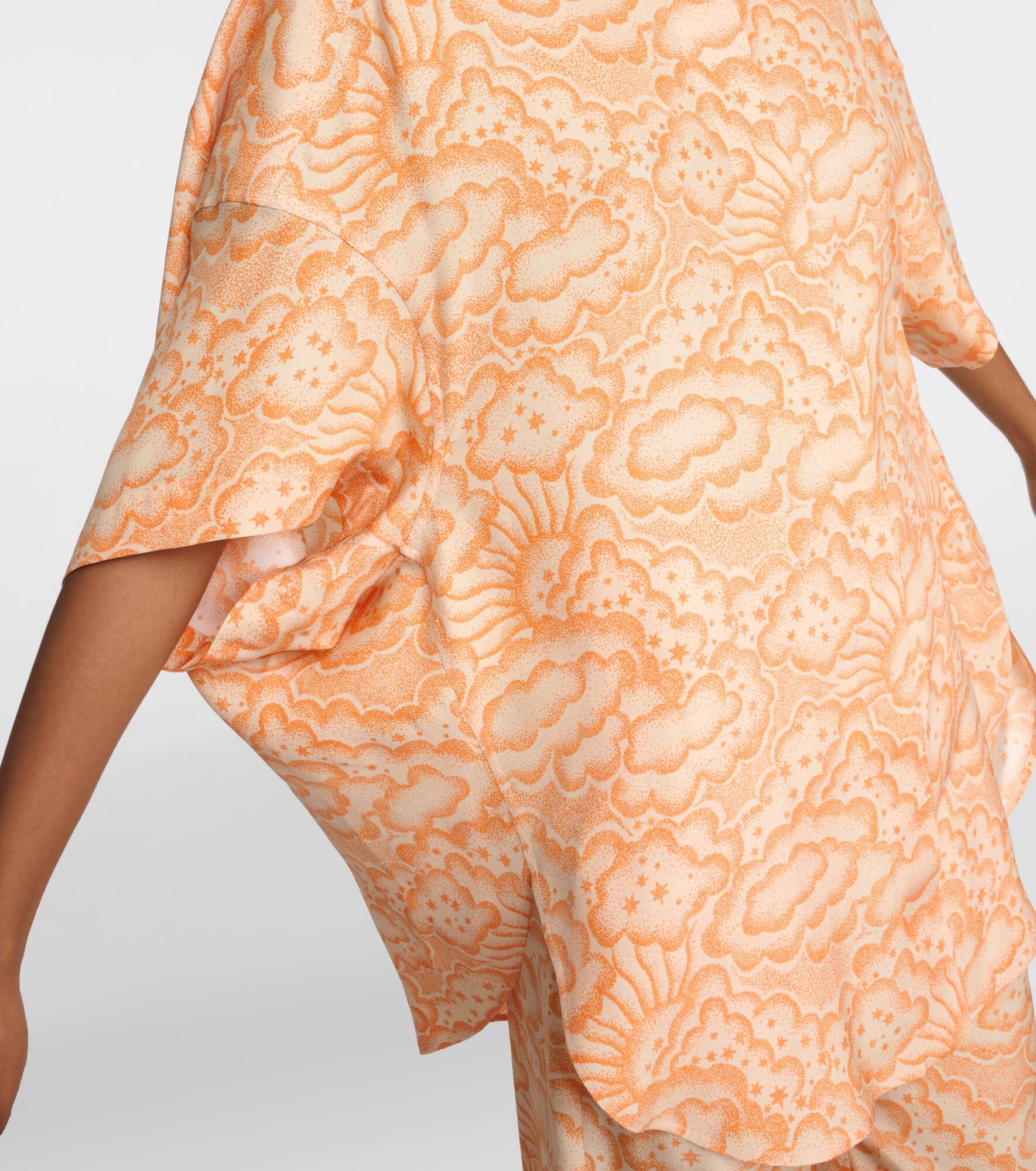 Printed silk blouse - 6
