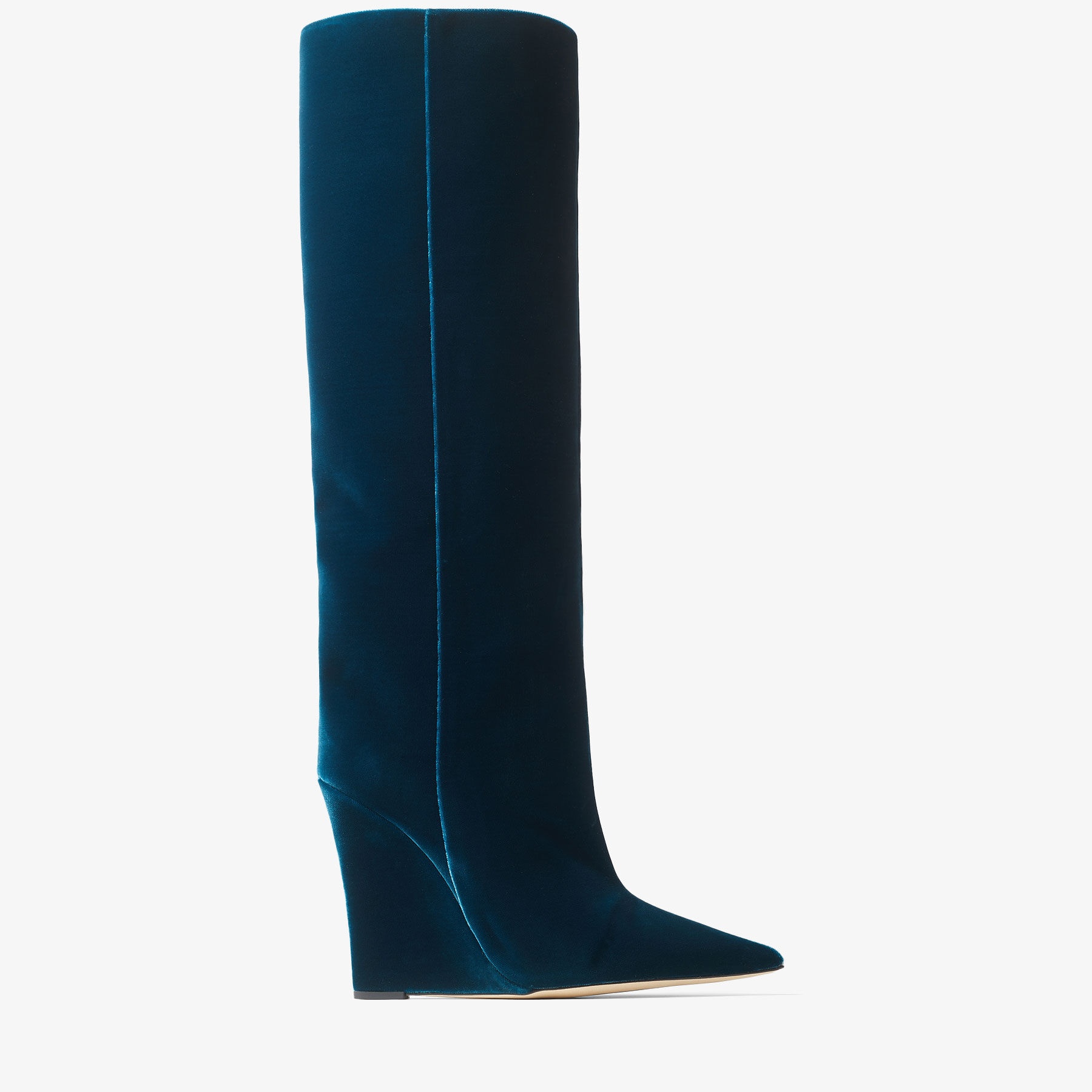 Blake Knee Boot 110
Dragonfly Velvet Wedge Knee-high Boots - 1