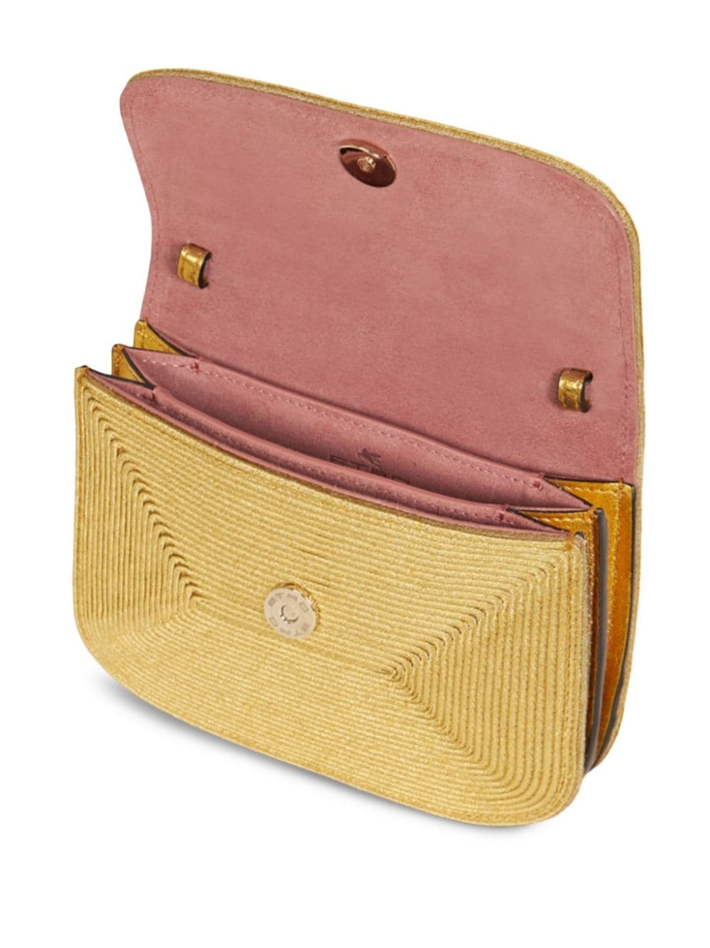 metallic-effect cross body bag - 4