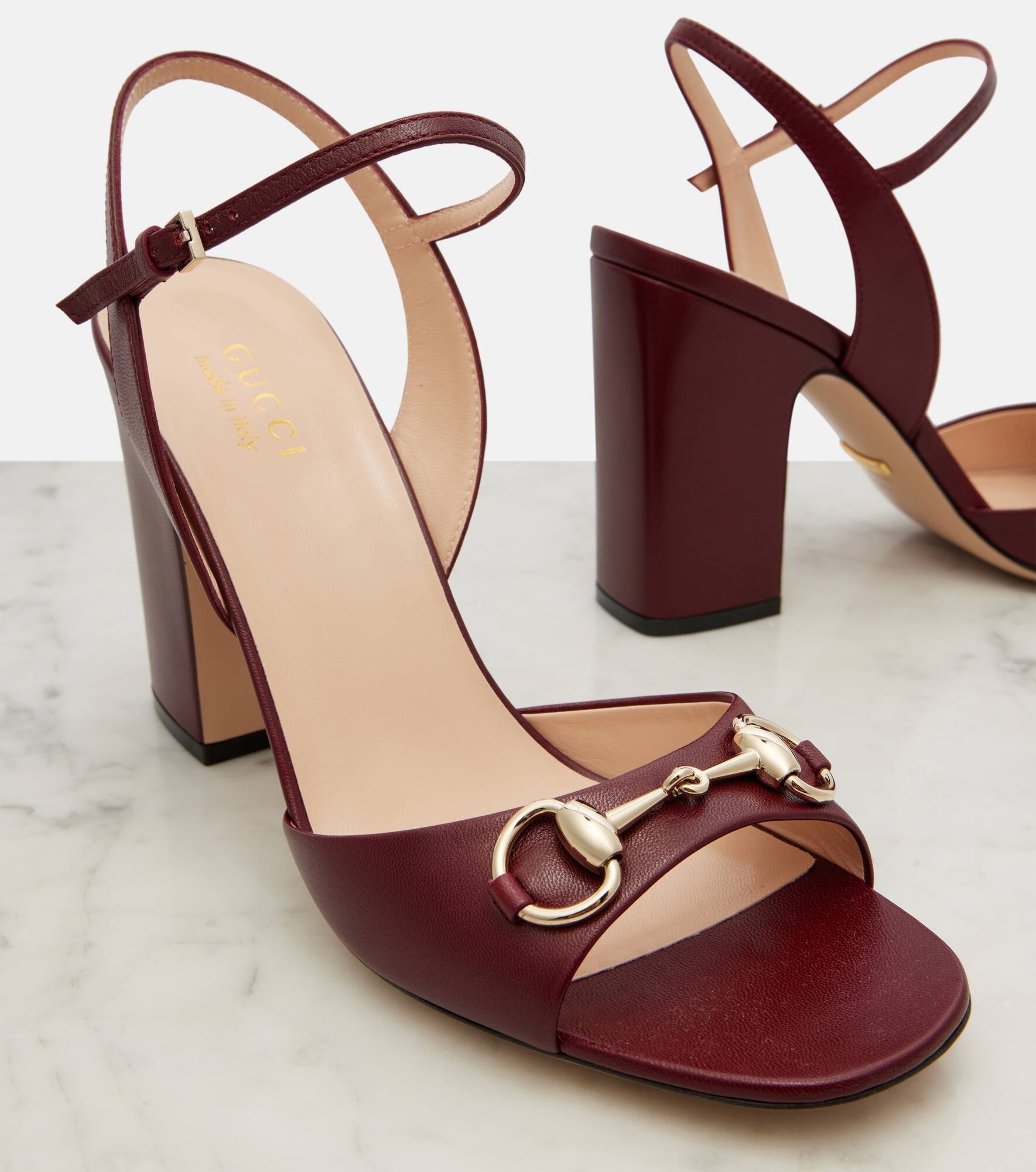 Horsebit 95 leather sandals - 5