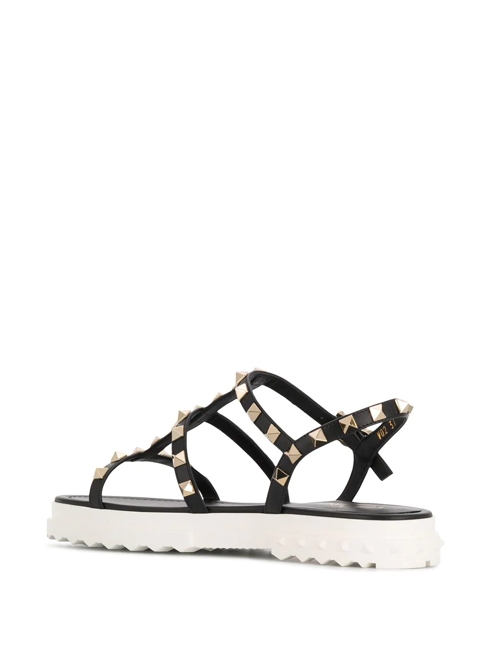 Rockstud platform sandals - 3