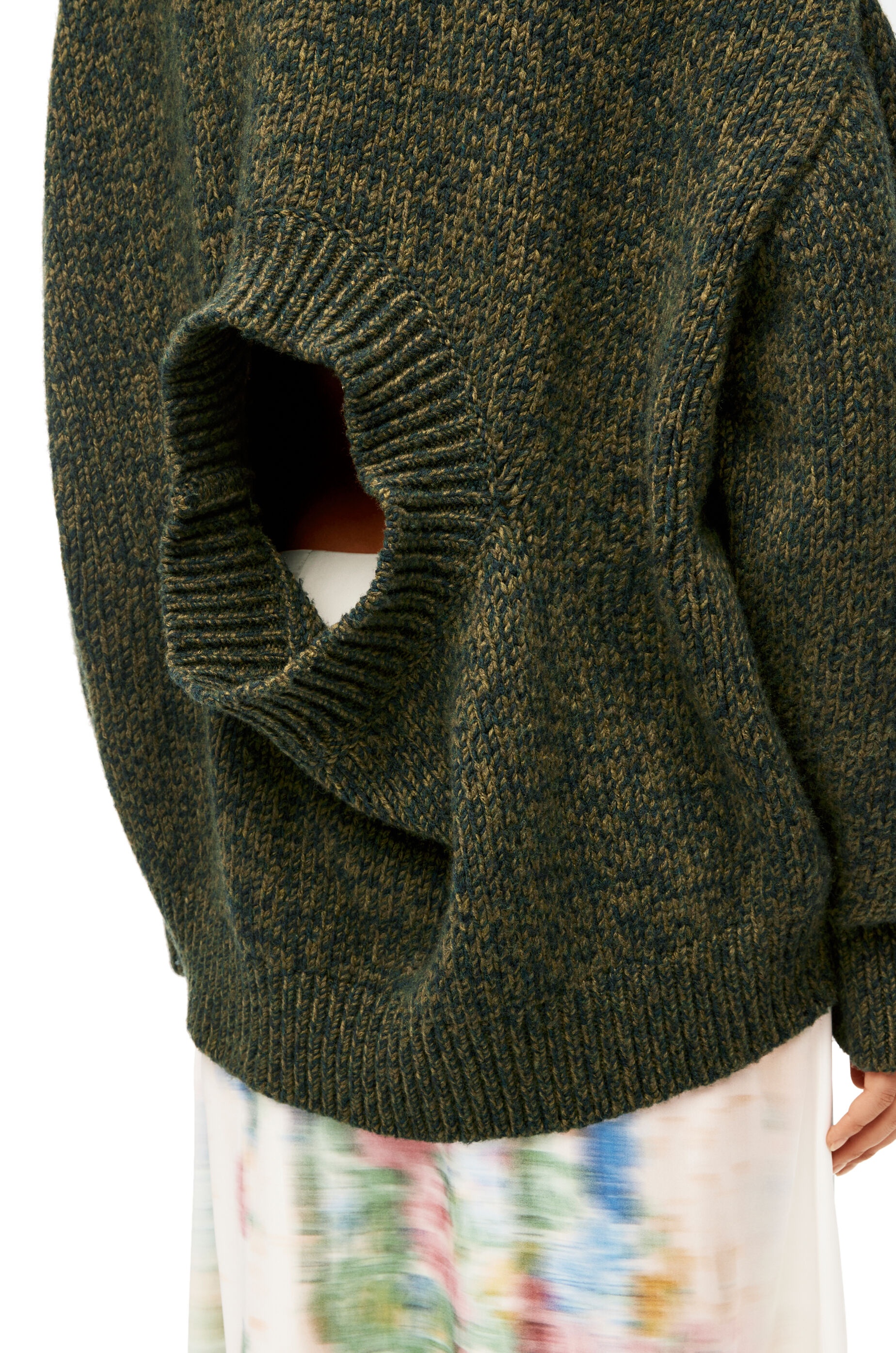 Trompe l'oeil sweater in wool - 7