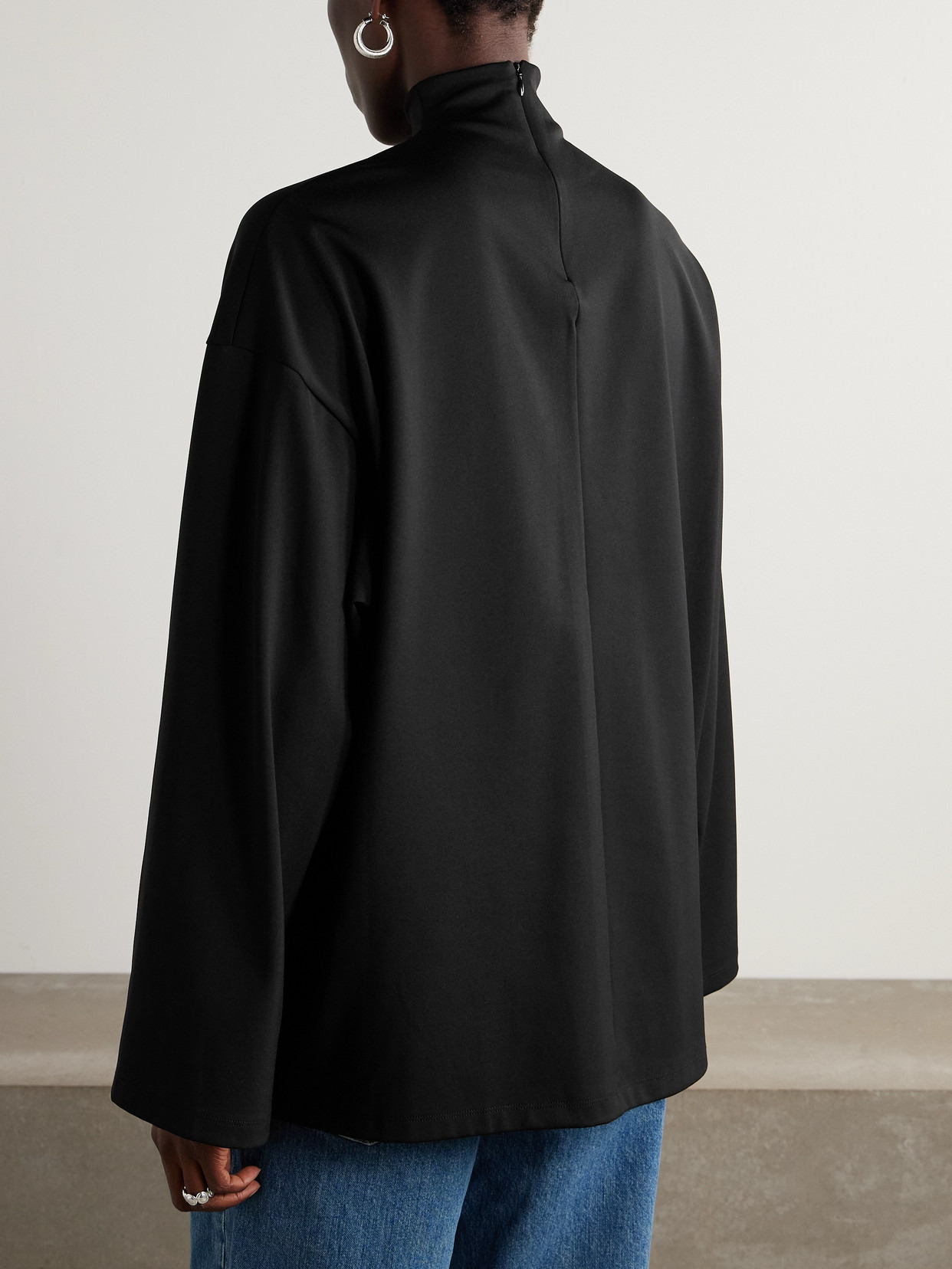 Jersey Turtleneck Top - 3