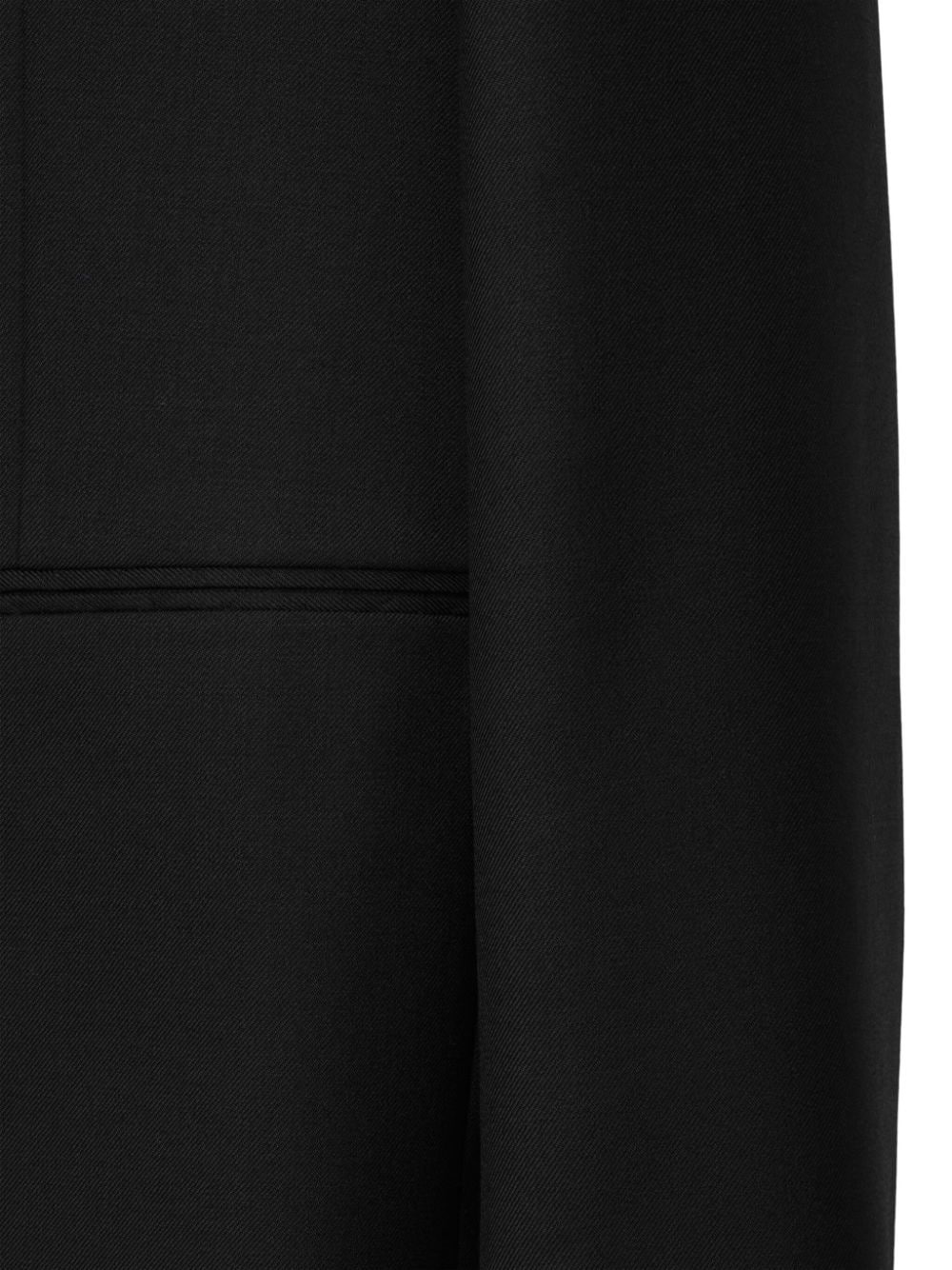 button-down wool tailored jacket - 6