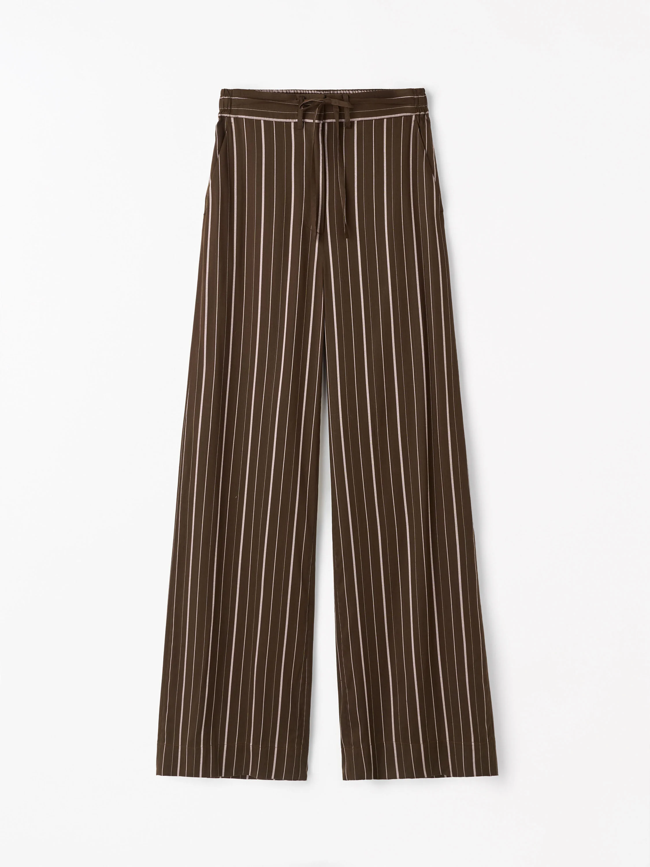 Ellis Lyocell Stripe Trousers - 1