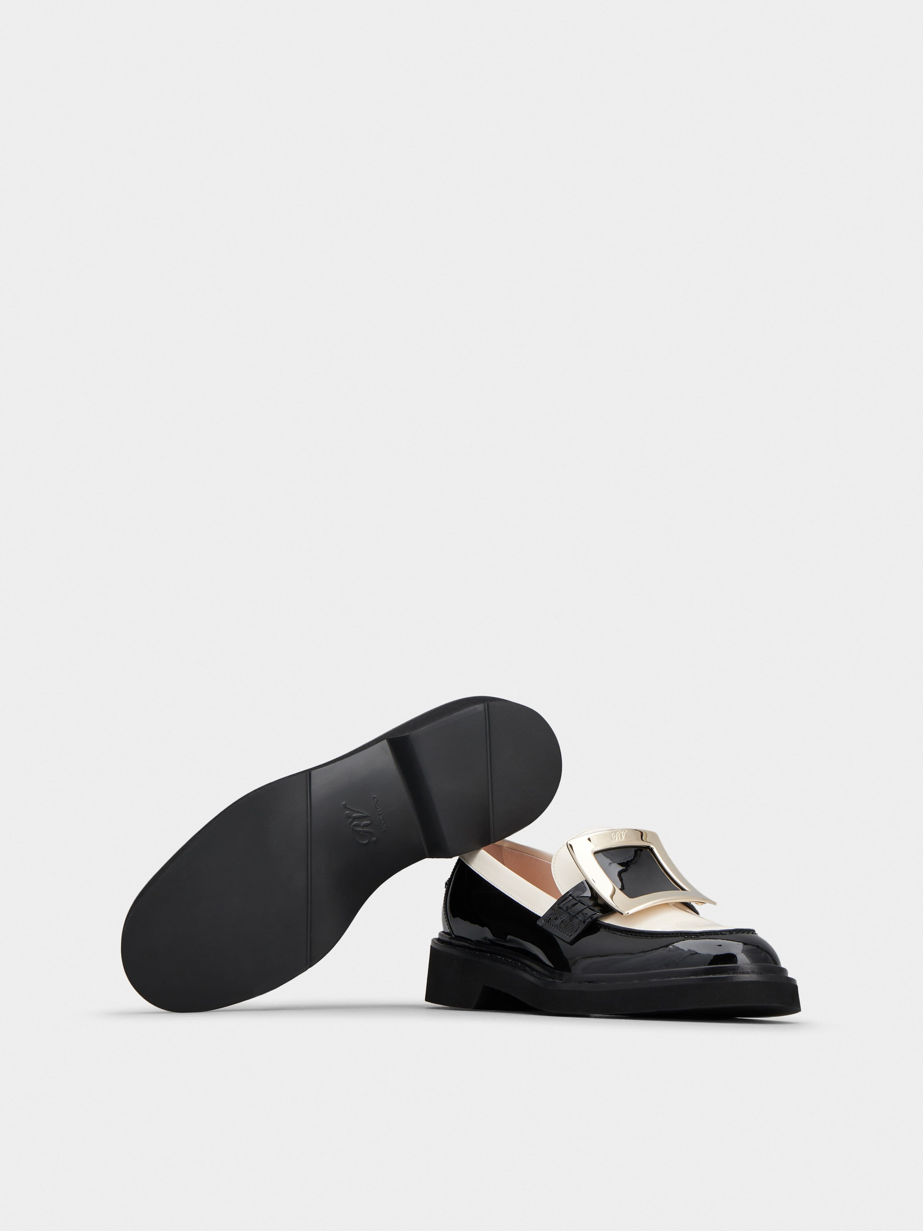 Viv' Rangers Metal Buckle Loafers in Patent Leather - 6
