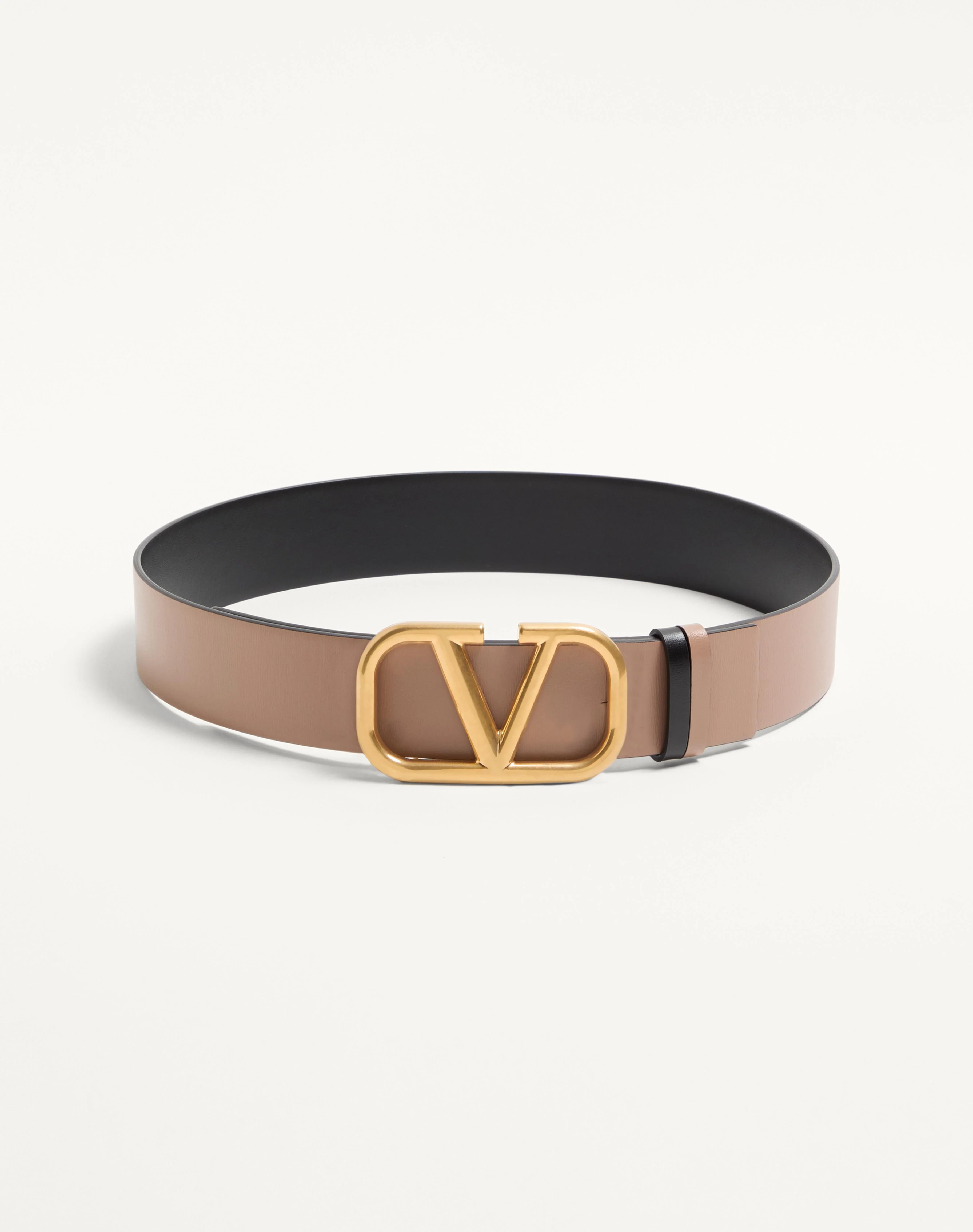 REVERSIBLE VLOGO SIGNATURE BELT IN GLOSSY CALFSKIN 40 MM - 1