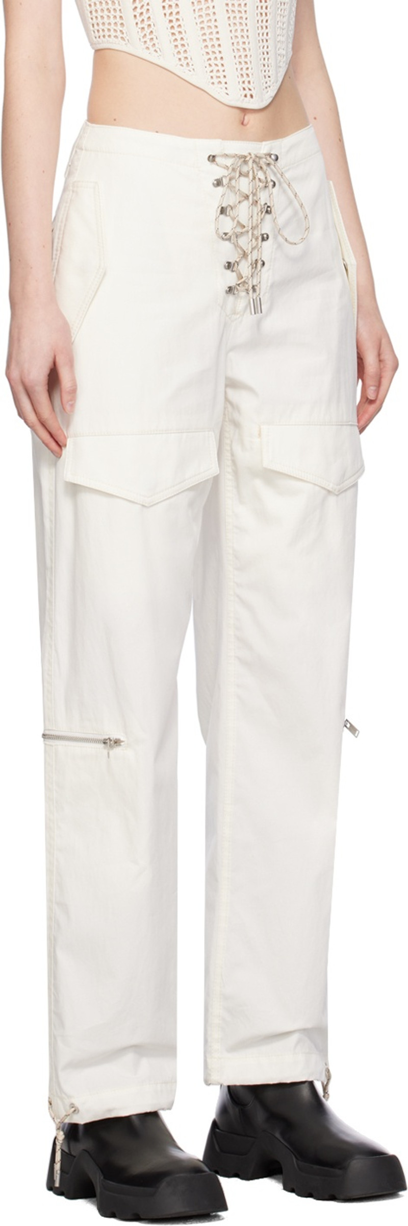 Dion Lee Off-White Hiking Pocket Trousers outlook