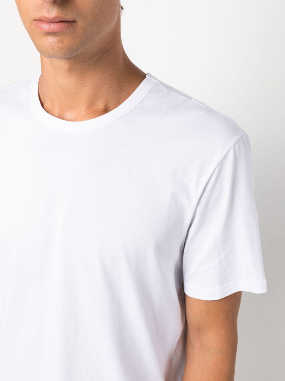 plain stretch-cotton T-shirt - 5