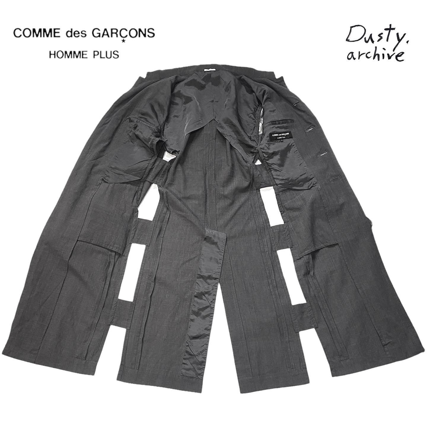 Comme des garçons Homme plus cut-out wool long coat S - 5