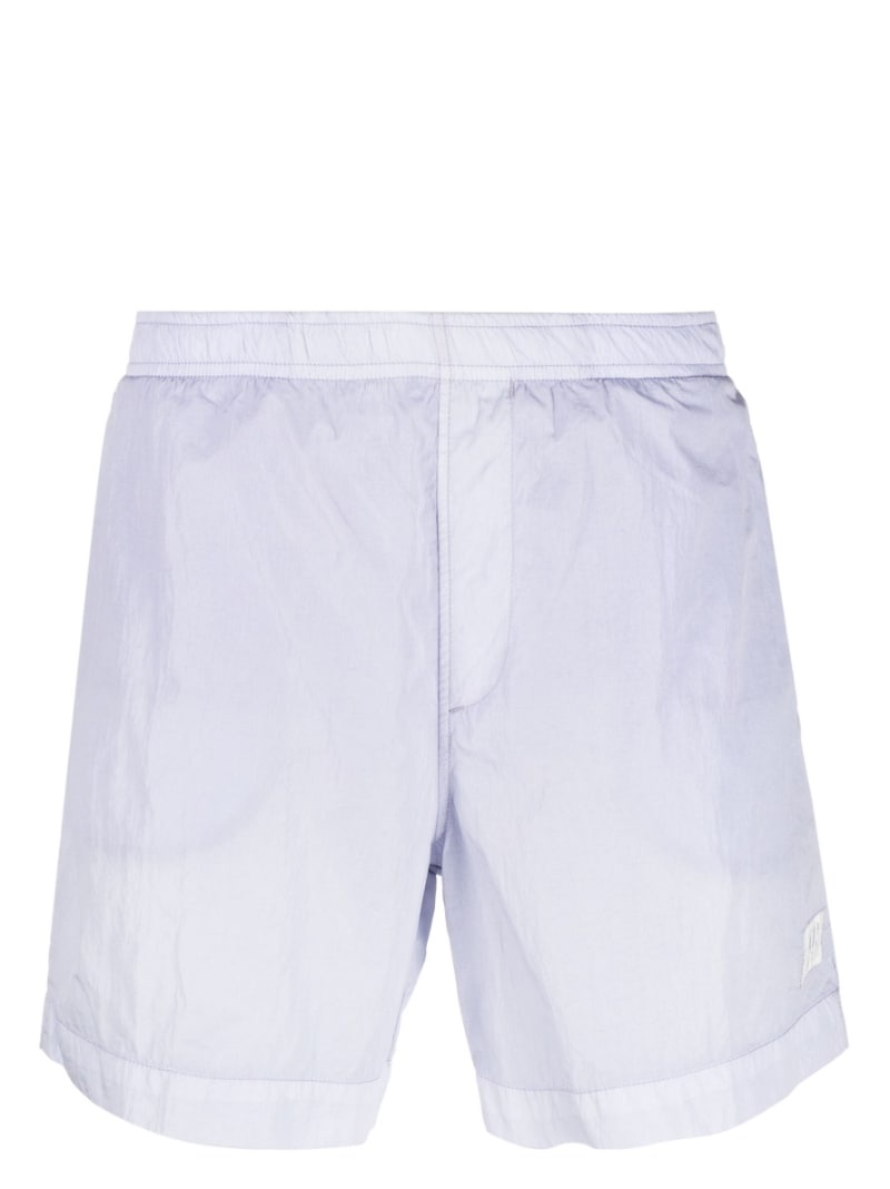 logo-patch swim shorts - 1