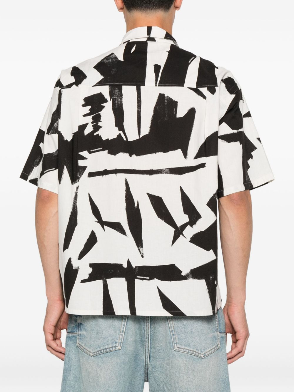 abstract-print shirt - 4