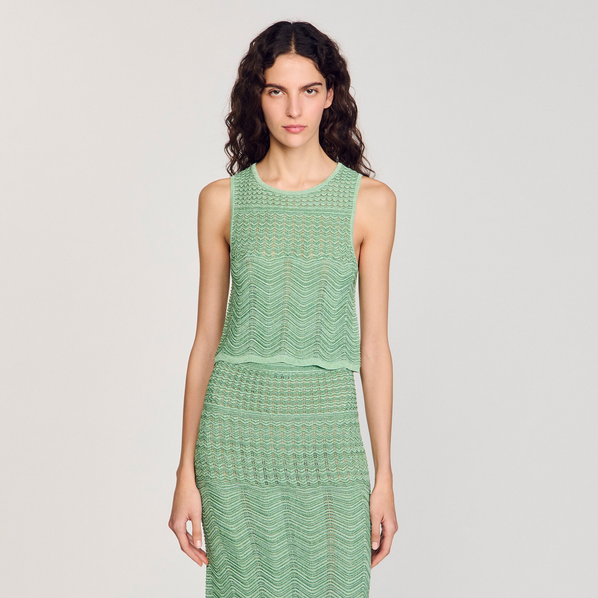 DECORATIVE KNIT TOP - 4