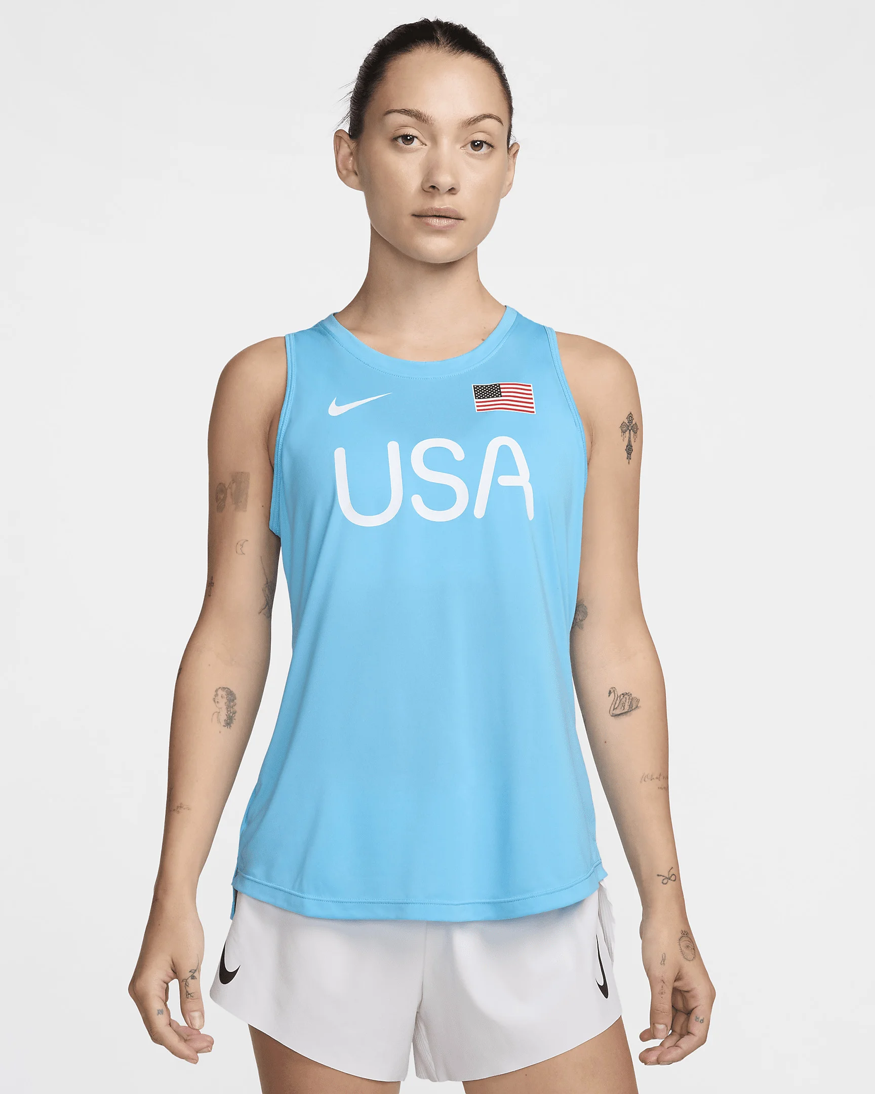 USA One Women's Nike Dri-FIT Running Tank - 1
