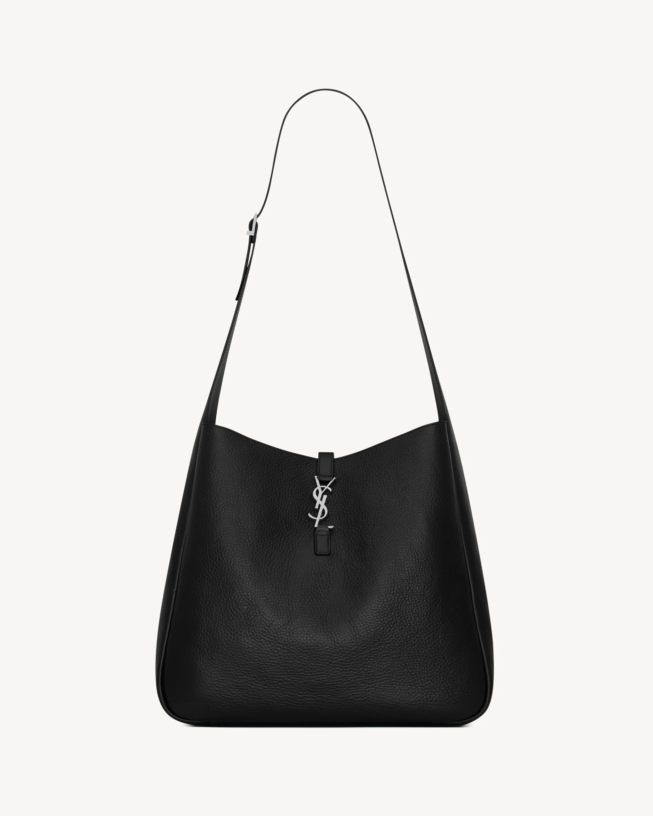 LE 5 À 7 MAXI HOBO IN GRAINED LEATHER - 1
