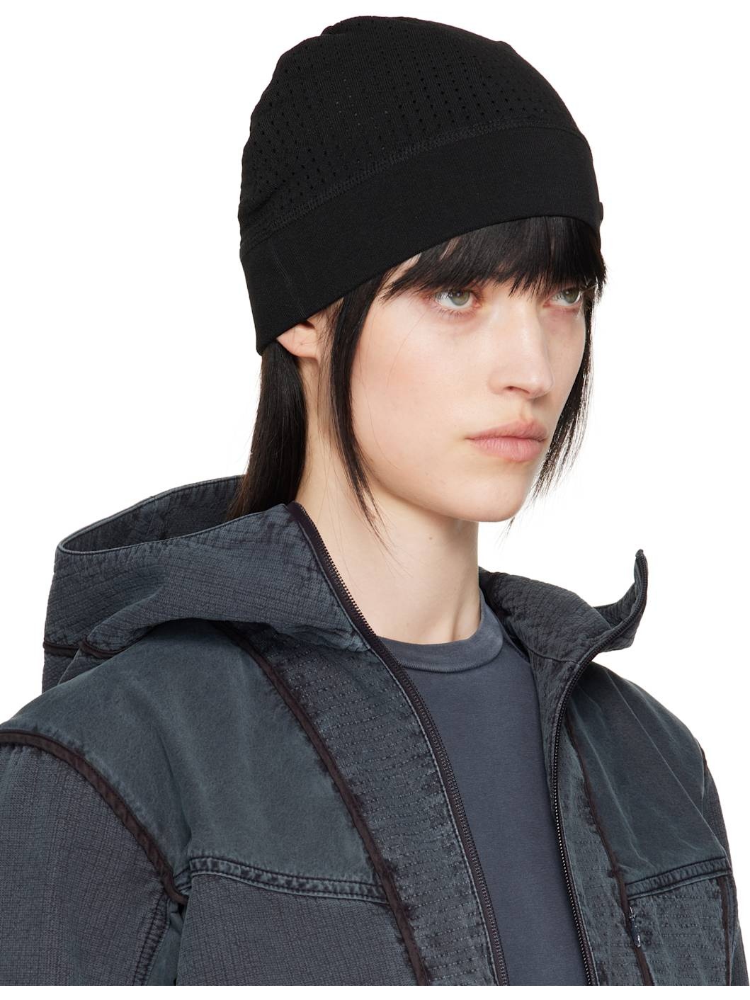 Black Logo Beanie - 2
