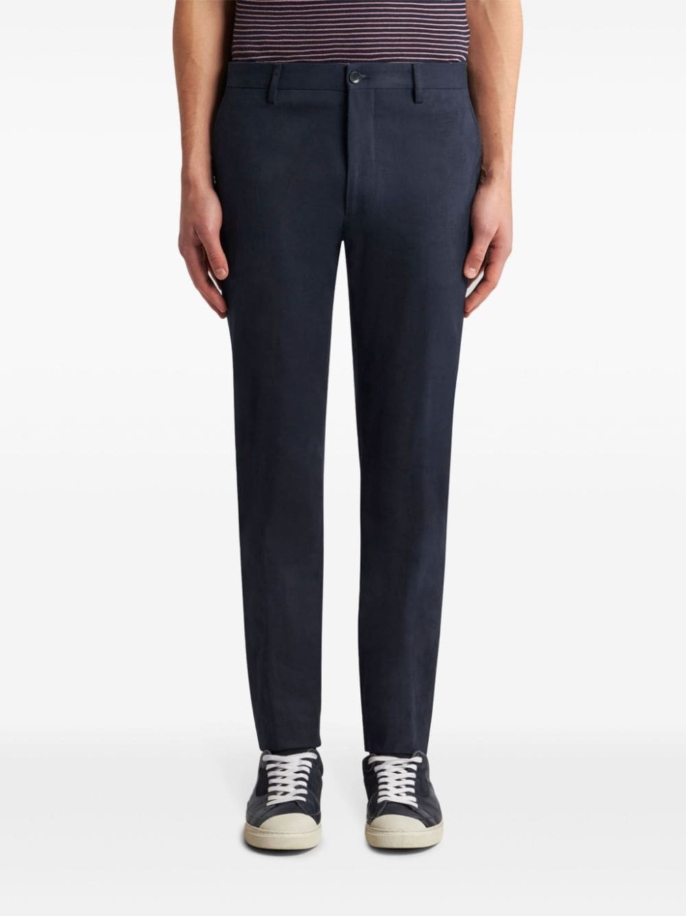 mid-rise slim-cut trousers - 3