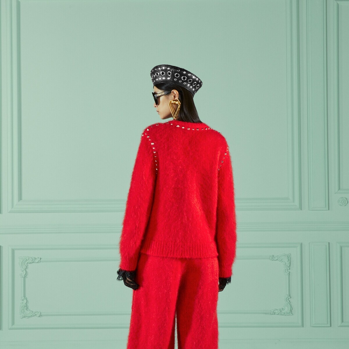 Mohair sweater with studs - 6