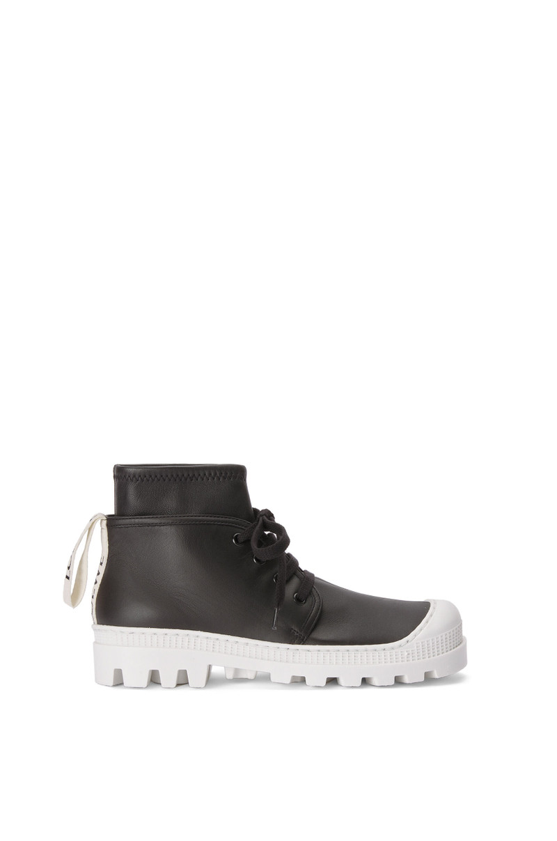 Stretch combat boot in lambskin 1