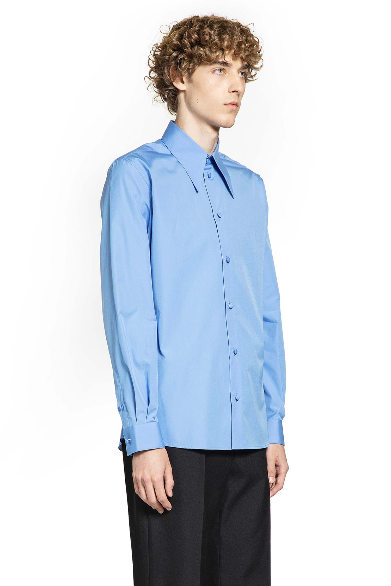 Valentino Man Blue Shirts - 2