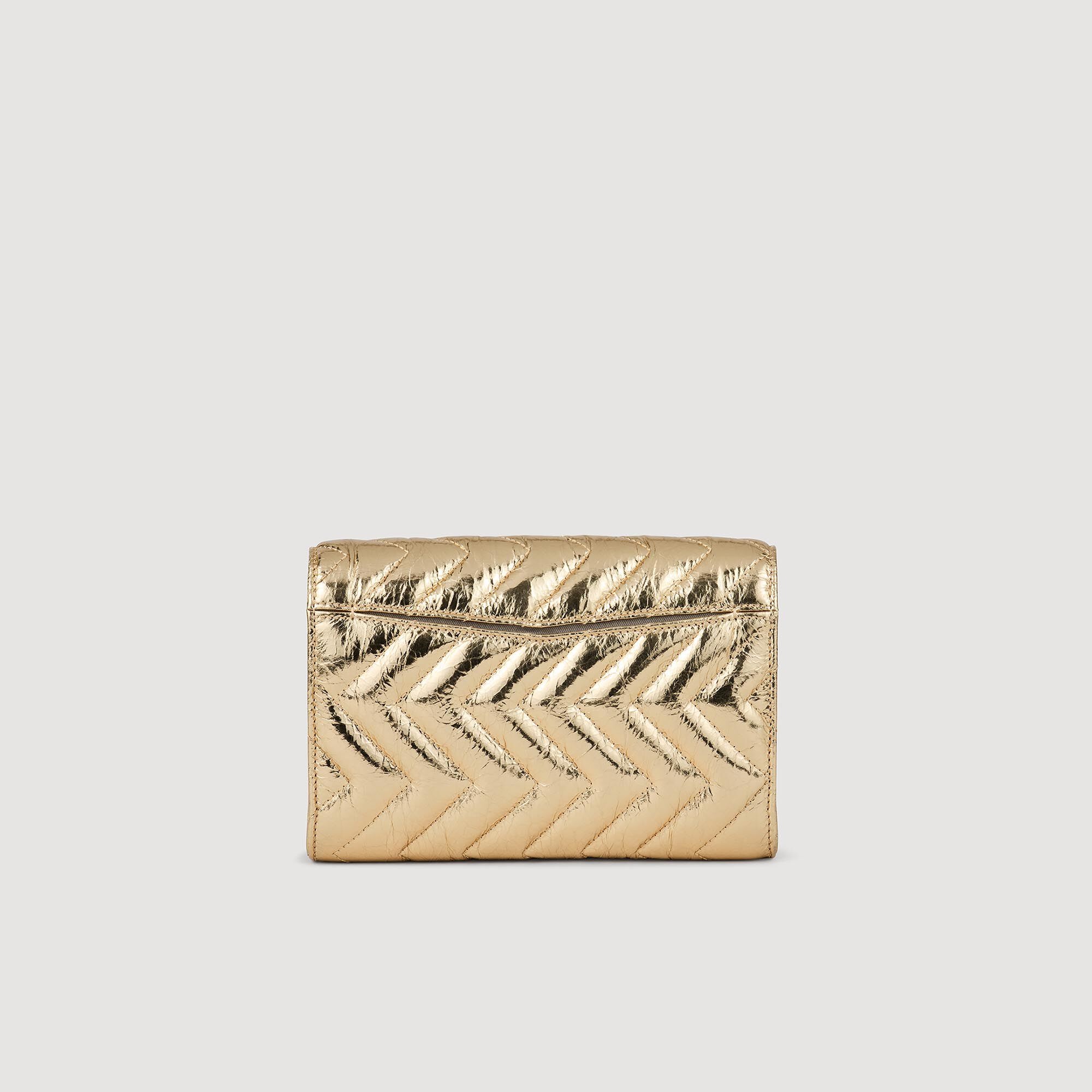 CRACKLED LEATHER CROSSBODY BAG - 5