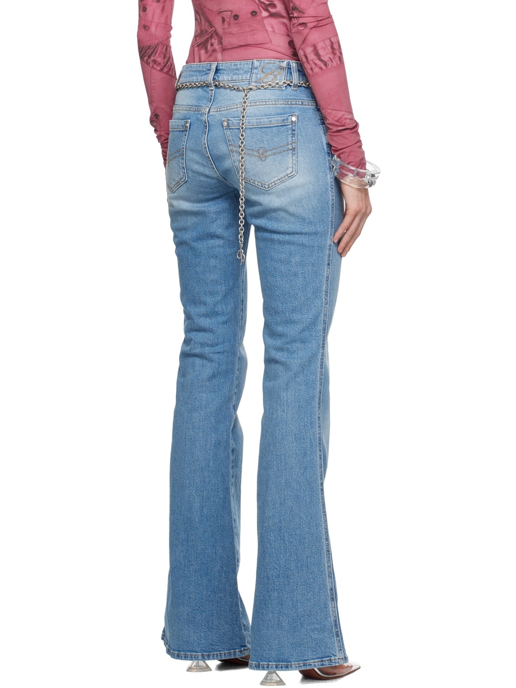 Blue Five-Pocket Jeans - 3