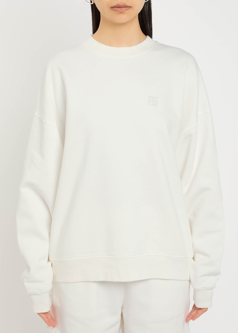 Anine Bing Miles Logo Cotton Sweatshirt - 2