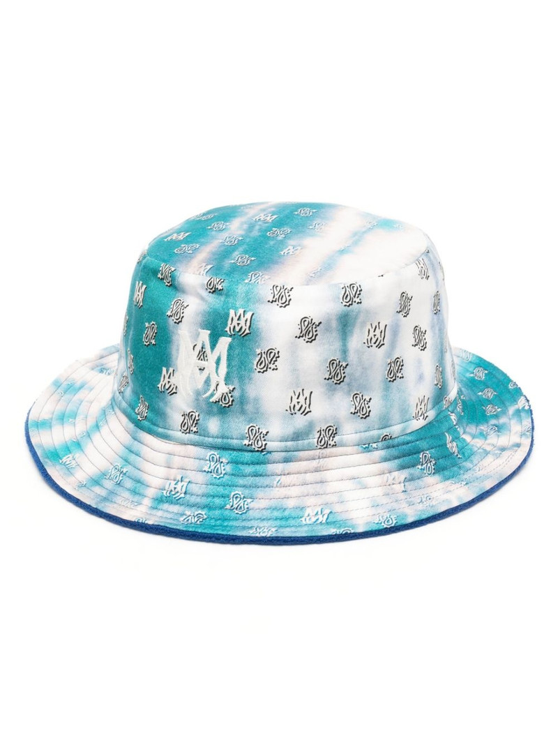 paisley tie-dye reversible bucket hat 1