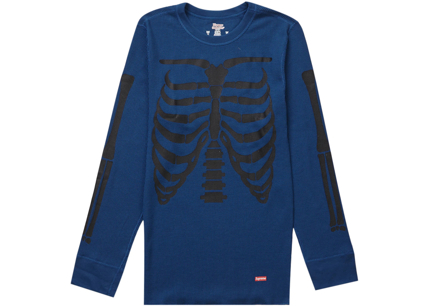 Supreme Hanes Bones Thermal Crew (1 Pack) Blue - 2