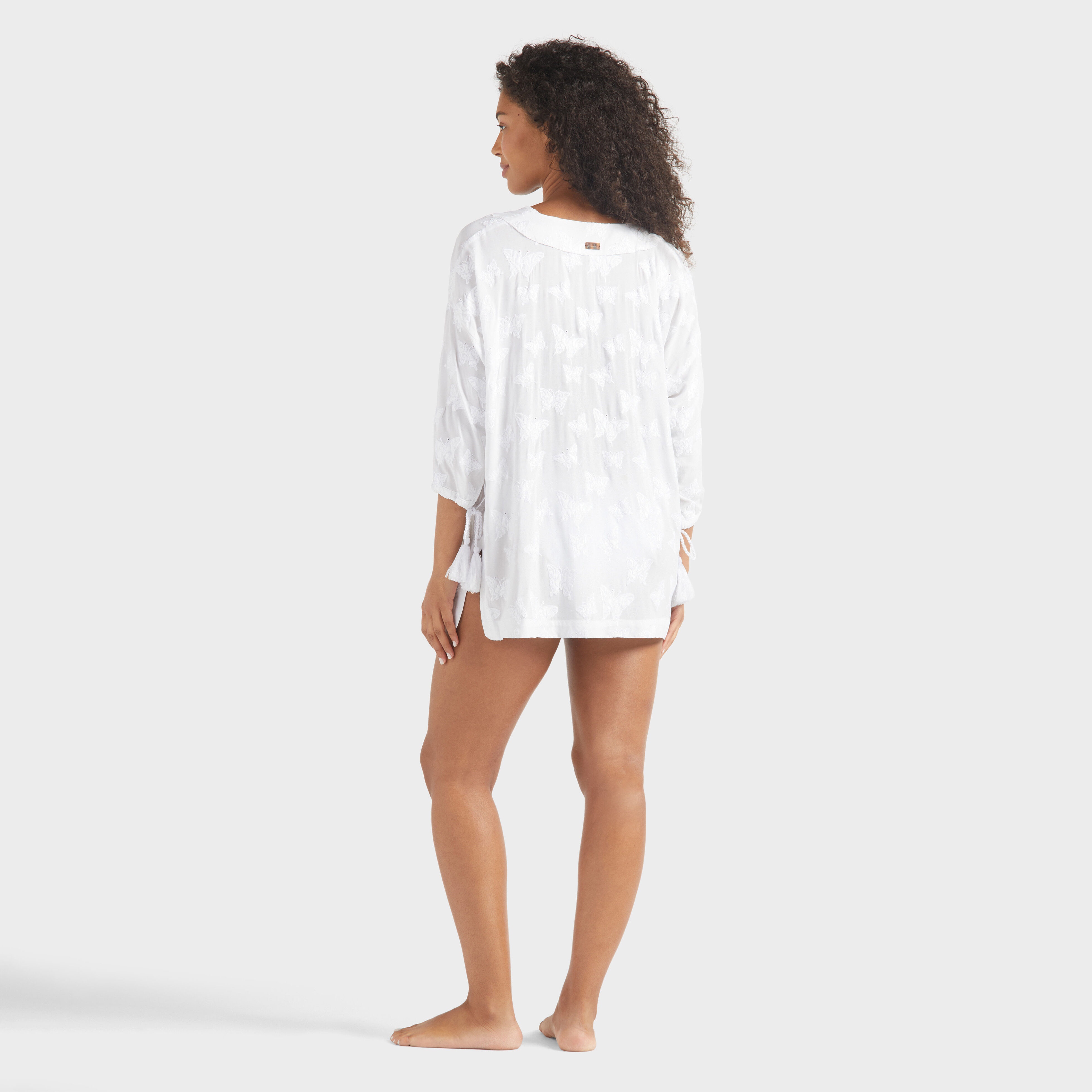 Women Viscose Shirt Disco Butterflies - 4