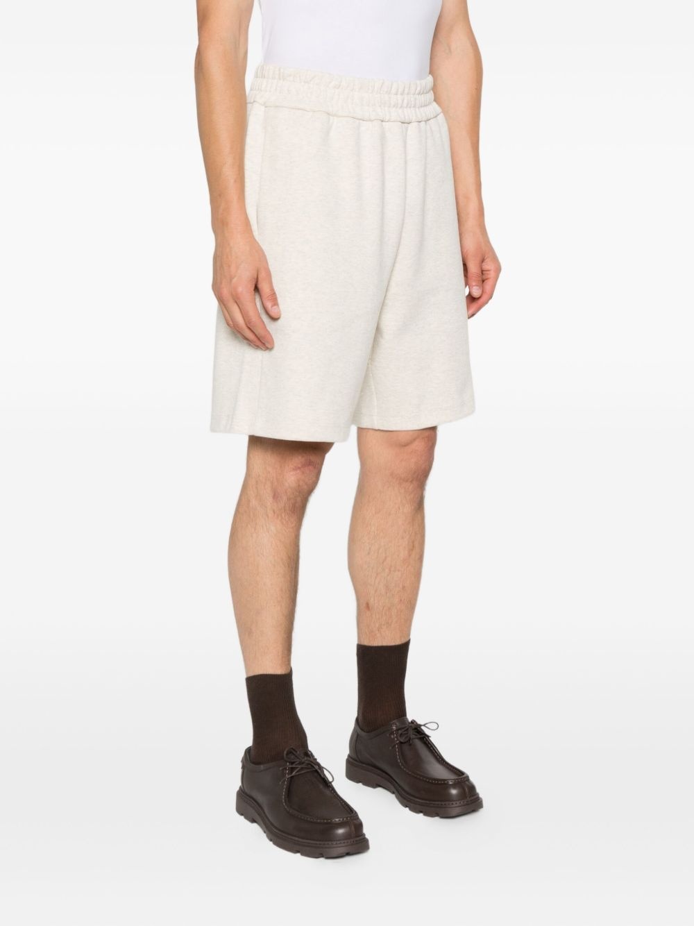 elastic-waistband logo shorts - 3