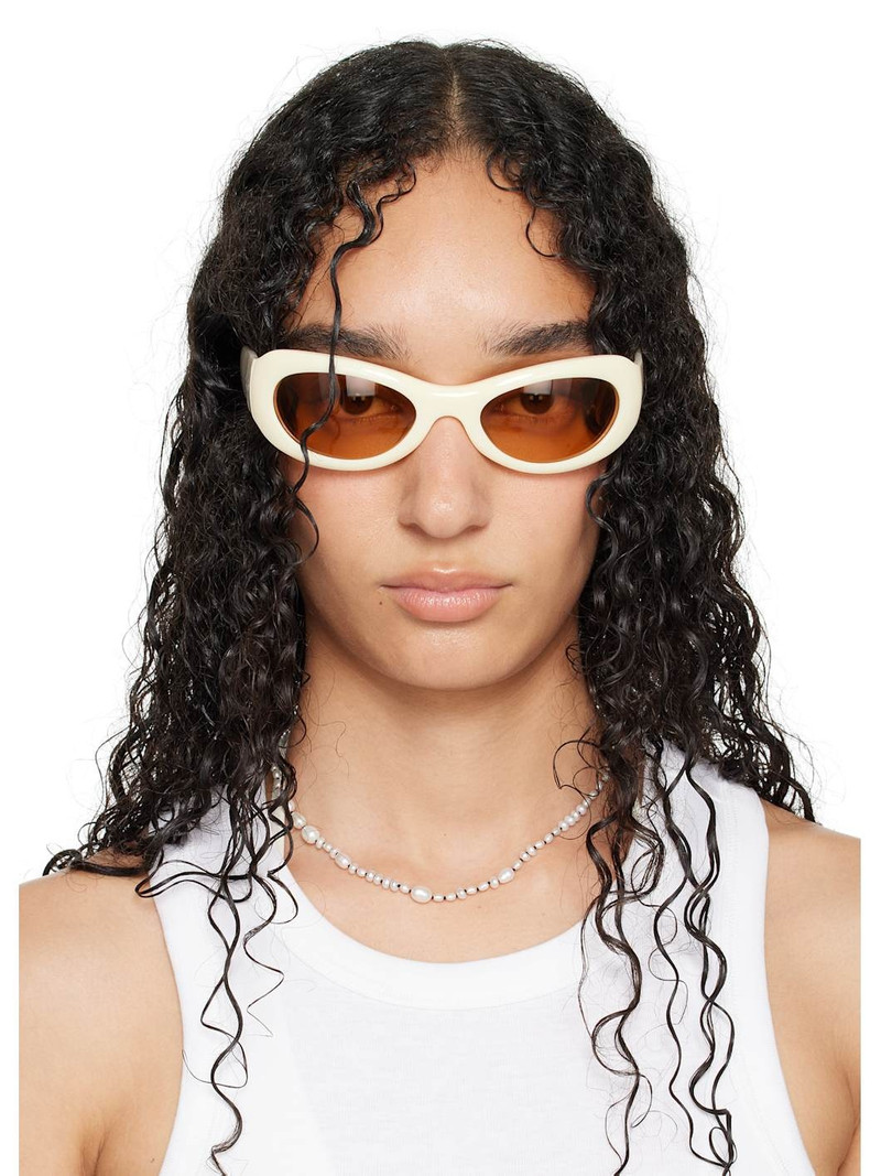 SSENSE Exclusive Beige Khilna Sunglasses 4