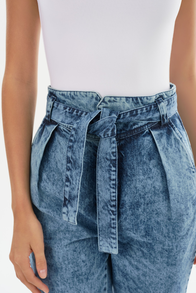 MERANA | Belted Denim Trousers 5