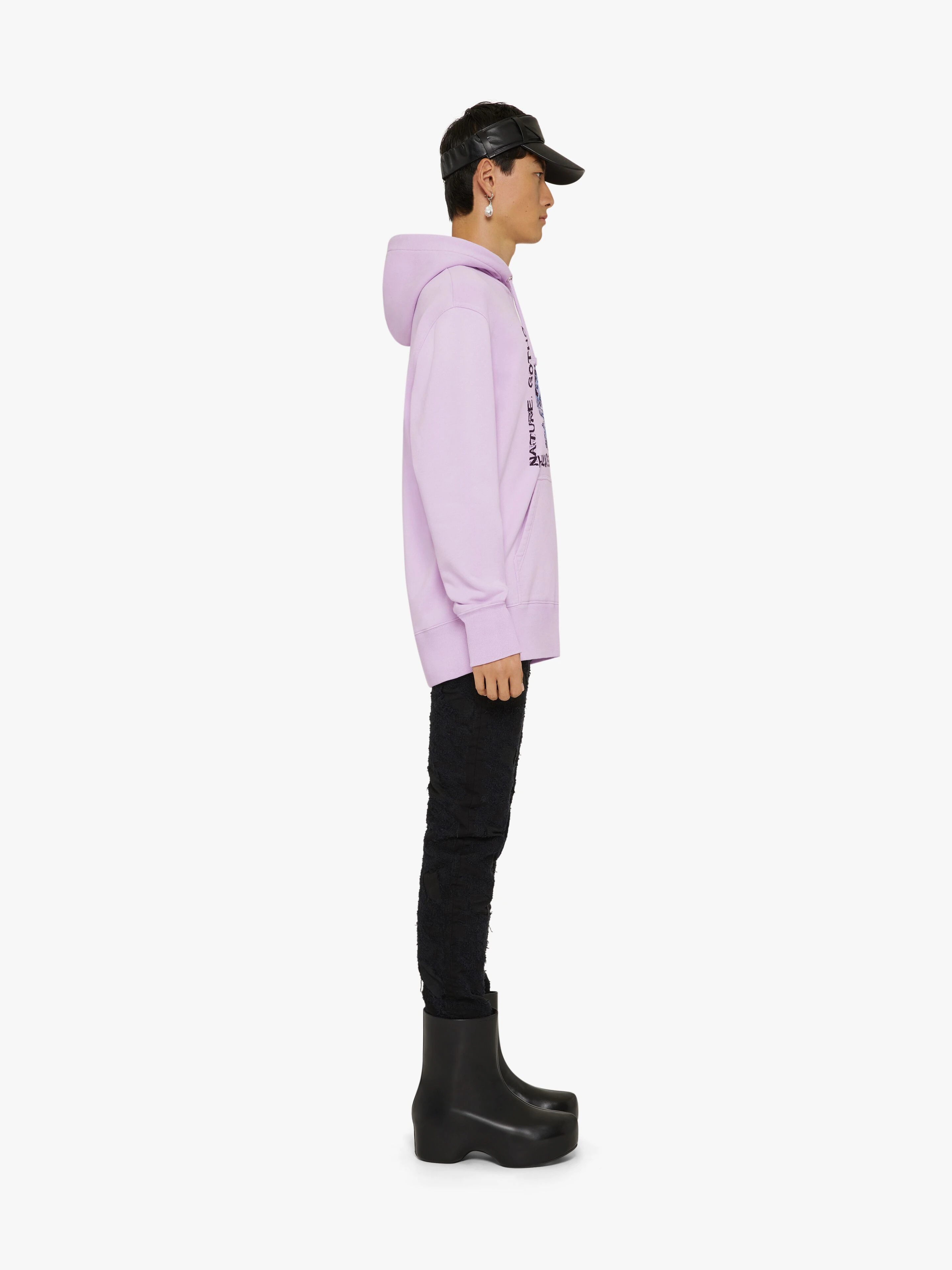 SLIM FIT HOODIE IN FELPA WITH EMBROIDERED 4G SKULL - 3