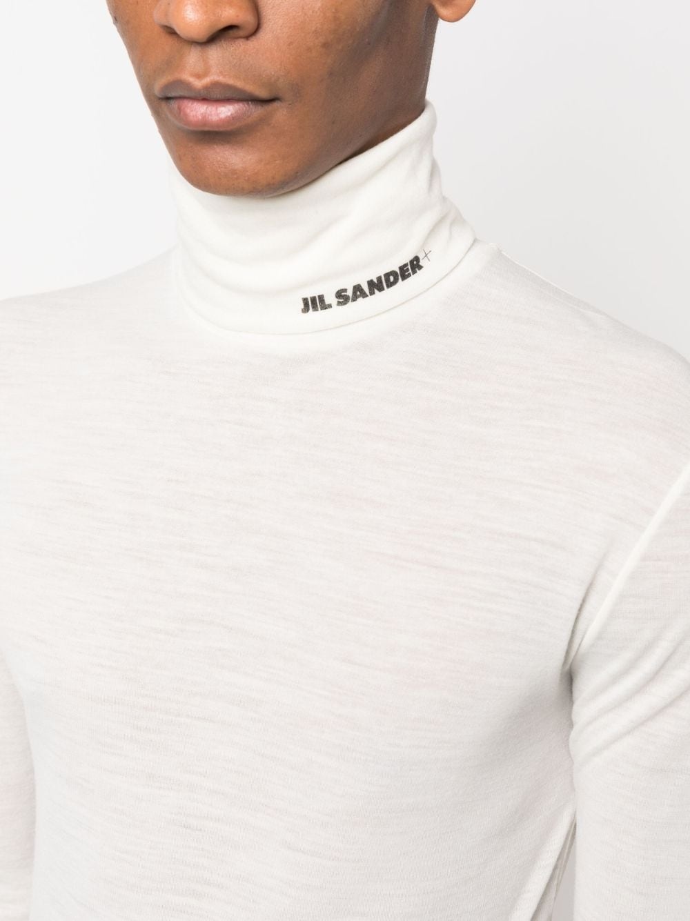 logo-print roll-neck jumper - 5