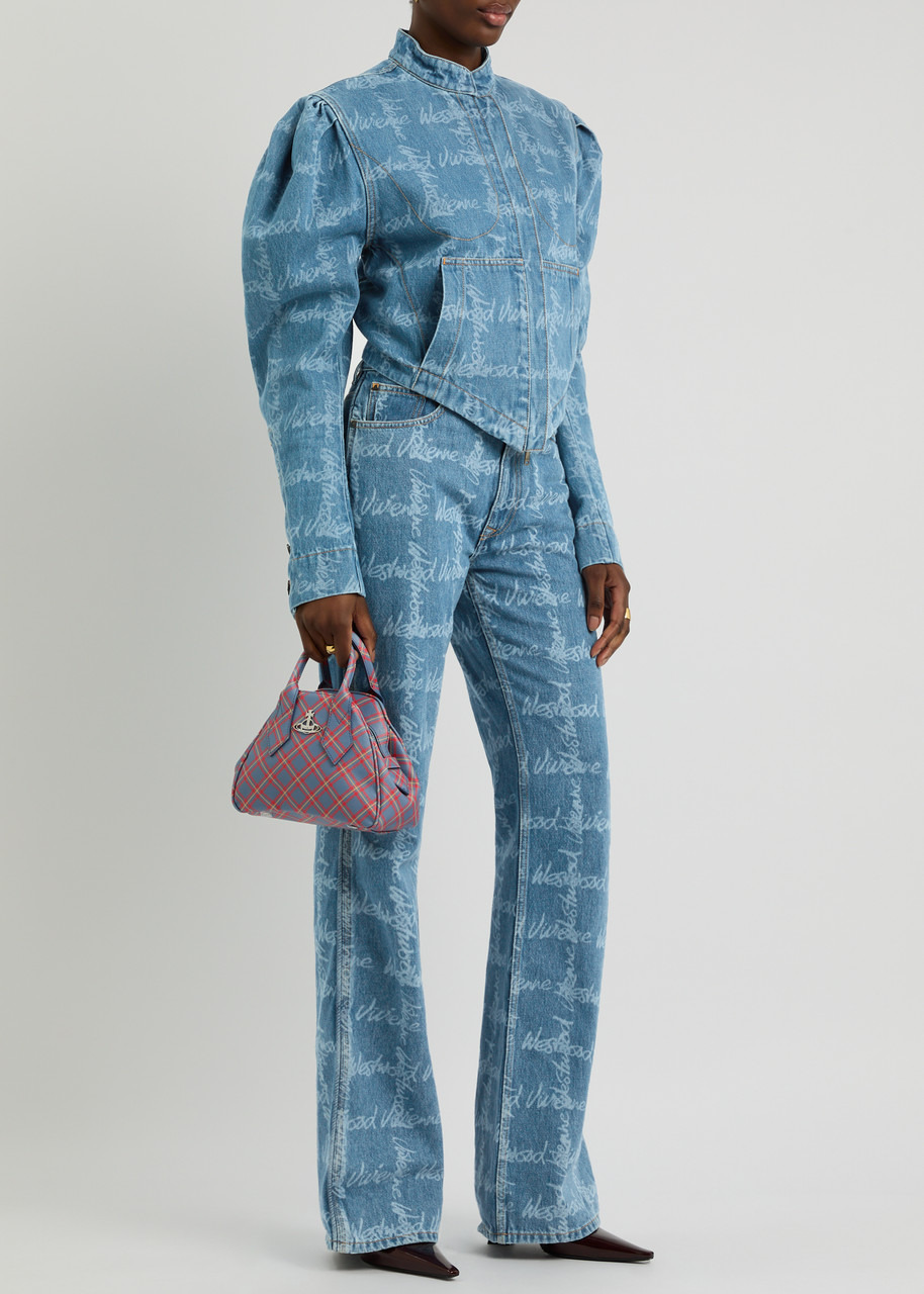 Vivienne Westwood Filli Monogrammed Denim Jacket - 4